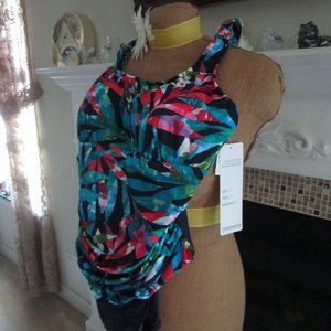 TrimShaper Tummy Slimming One Piece Swimsuit  NWT SIZE 16